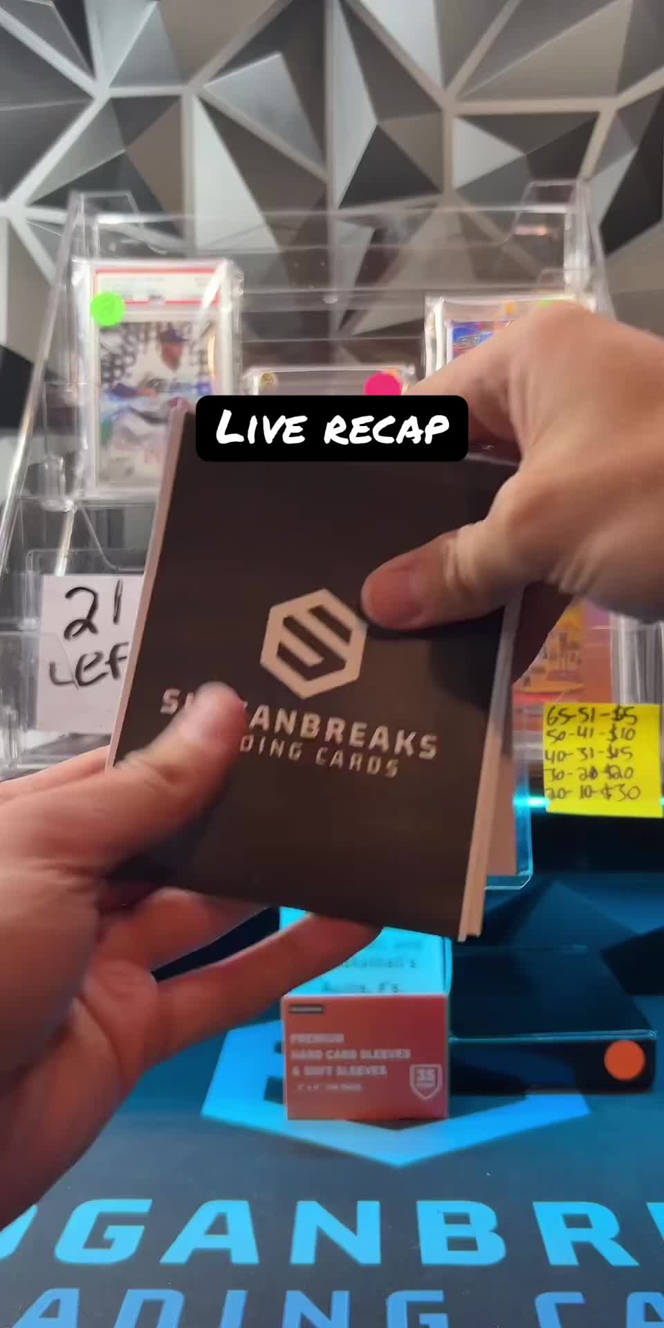 #livehighlights #tiktoklive gonna start doing more of these live recaps and tagging the people in that hit them. #sportcards #nflcards #foot