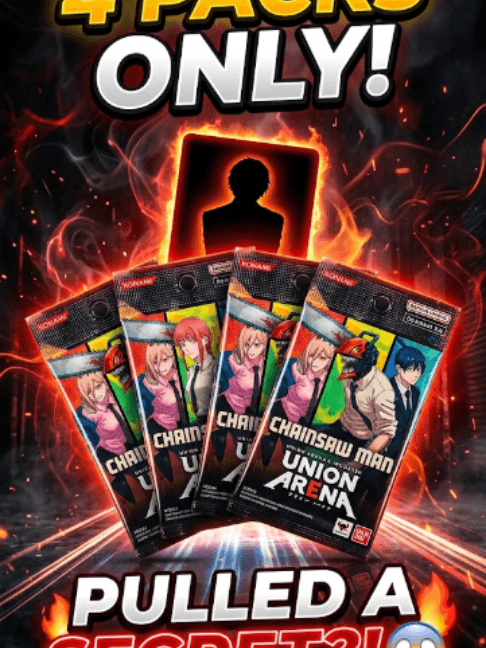 Opening only 4 packs of Union Arena Chainsaw Man! We need that Secret Rare! π€―πͺ #unionarena #chainsawman #anime #tcg #cardopening #unboxing