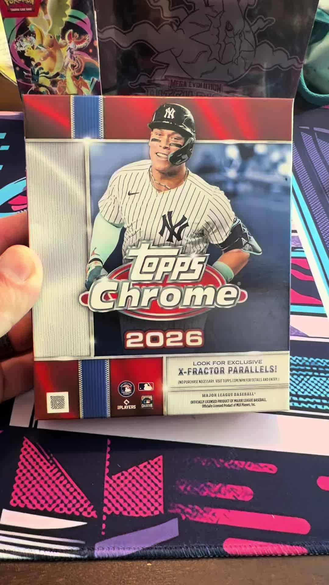 2026 Topps Chrome Mega Box. No commentary needed, just the rip. Let’s see if Chrome wants to pay us back tonight. 👀 #ToppsChrome #BaseballC