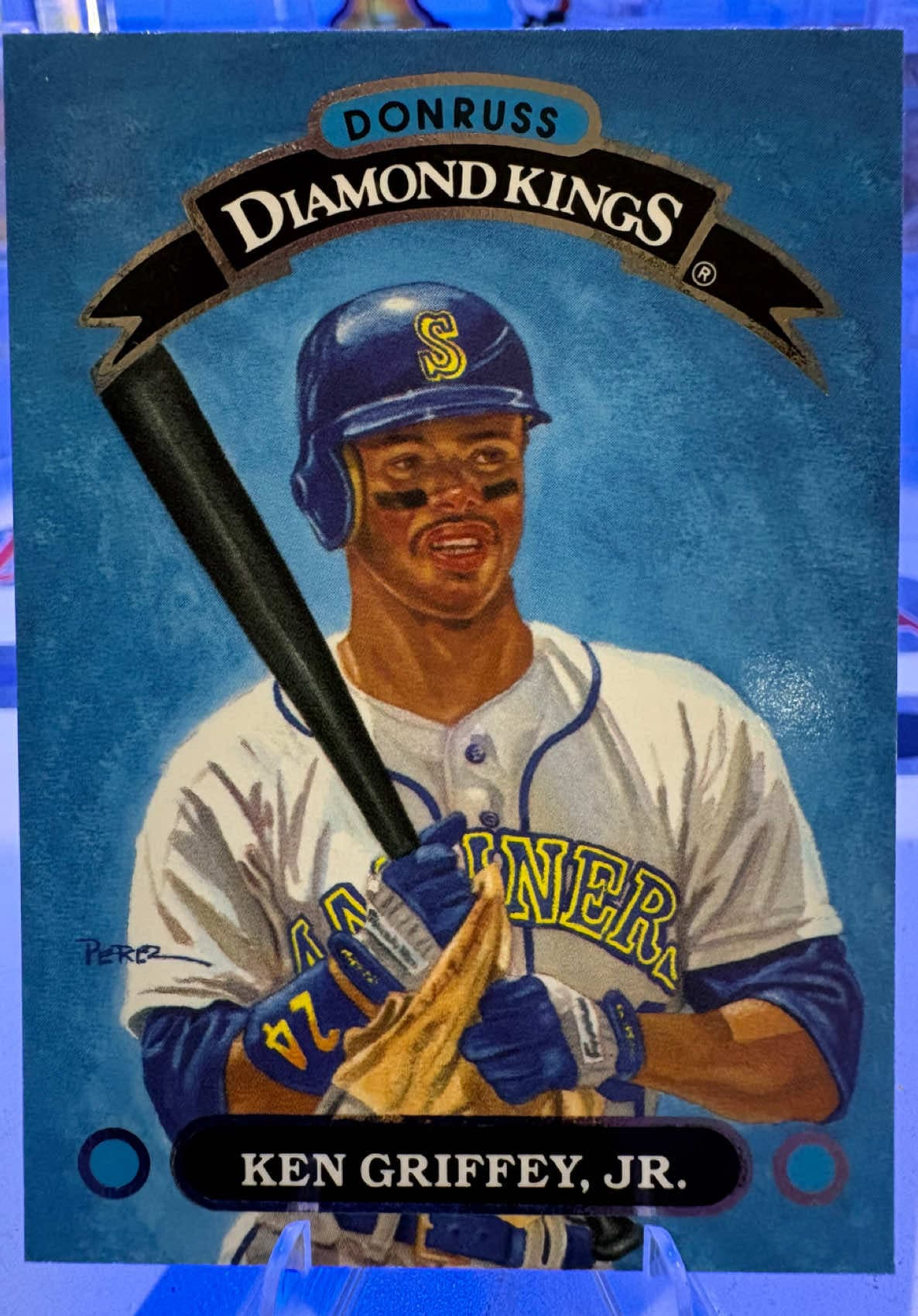 1992 Donruss Diamond Kings “Ken Griffey Jr.” Like and comment what you think and follow for more! #fyp #sports #baseball #sportscards #mlbb