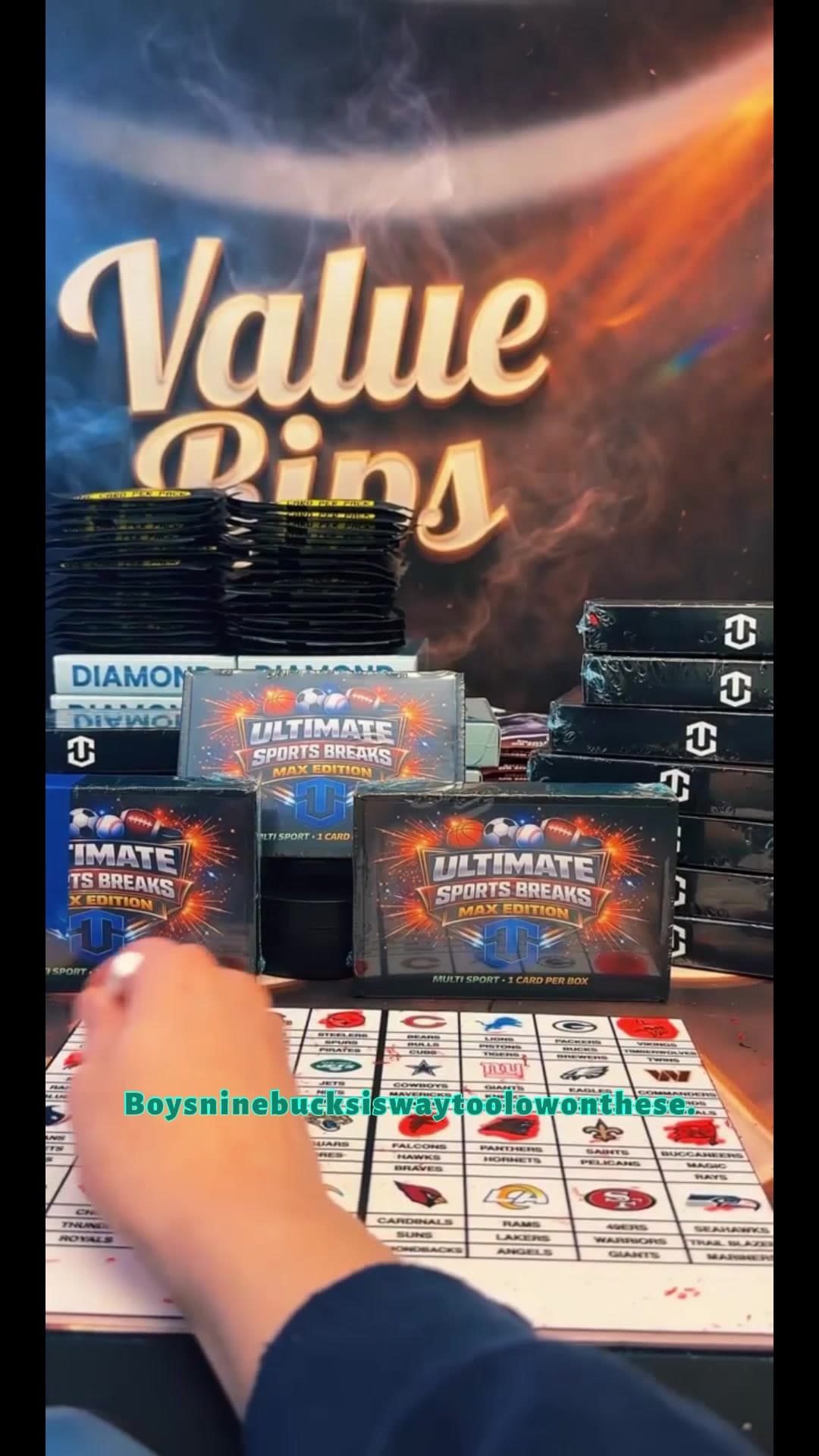 USB Max Sports Trading Card Bux - 1 Collectible Sports Trading Card Per Box