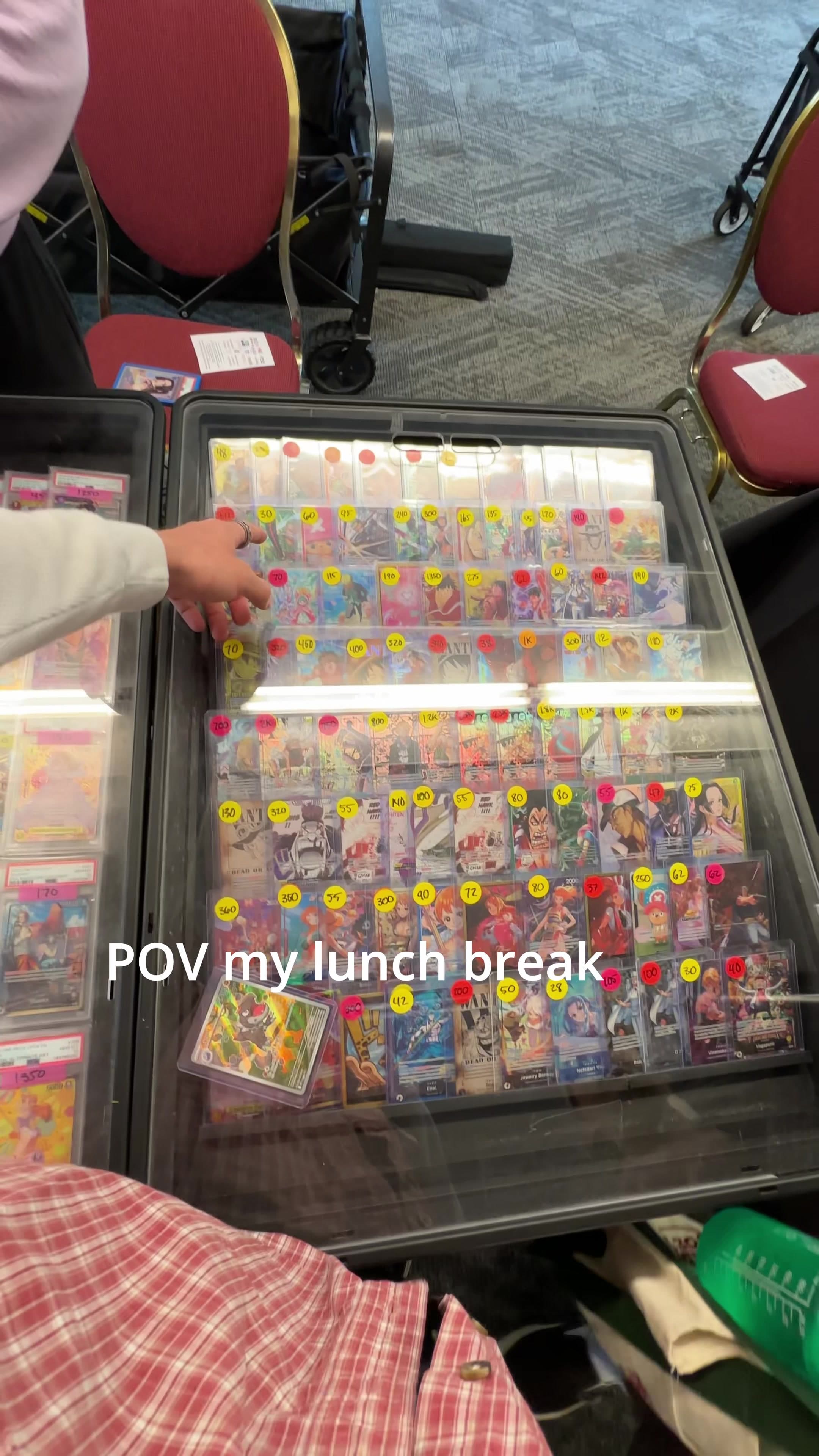 I Went to a Card show for Lunch! #pokemontcg #onepiecetcg
