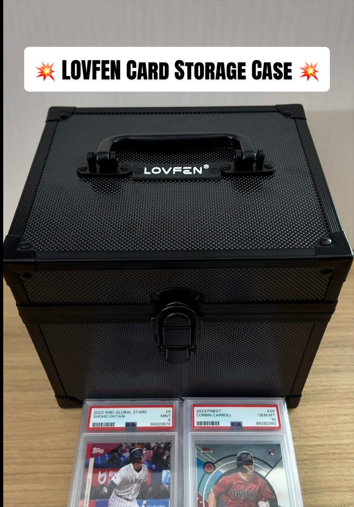 💥 LOVFEN Card Storage Case 💥 Taking graded cards to shows got way easier once I started using these 🔥⚾️ ✔️ Hard shell protection ✔️ Locka