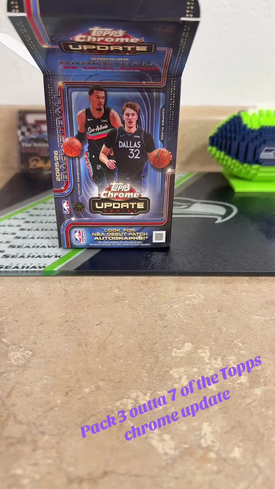 Pack 3 outta 7 of the Topps Chrome update #toppschromeupdate #nba #topps #minions