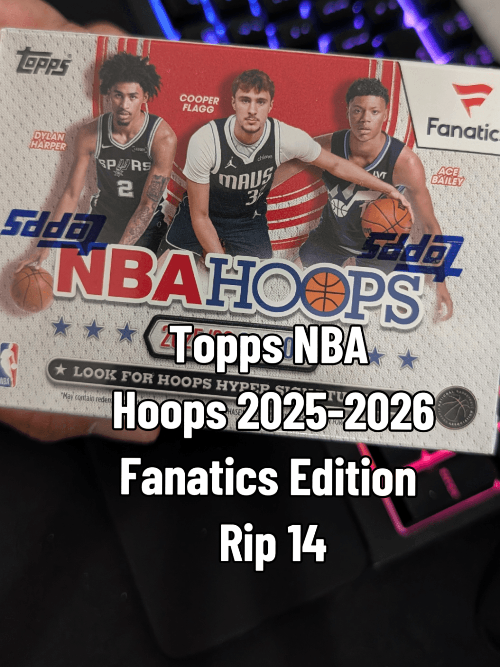 Topps NBA Hoops Fanatics Edition Rip 14 #toppschrome #toppshoops #tradingcard #nba #rippingpacks