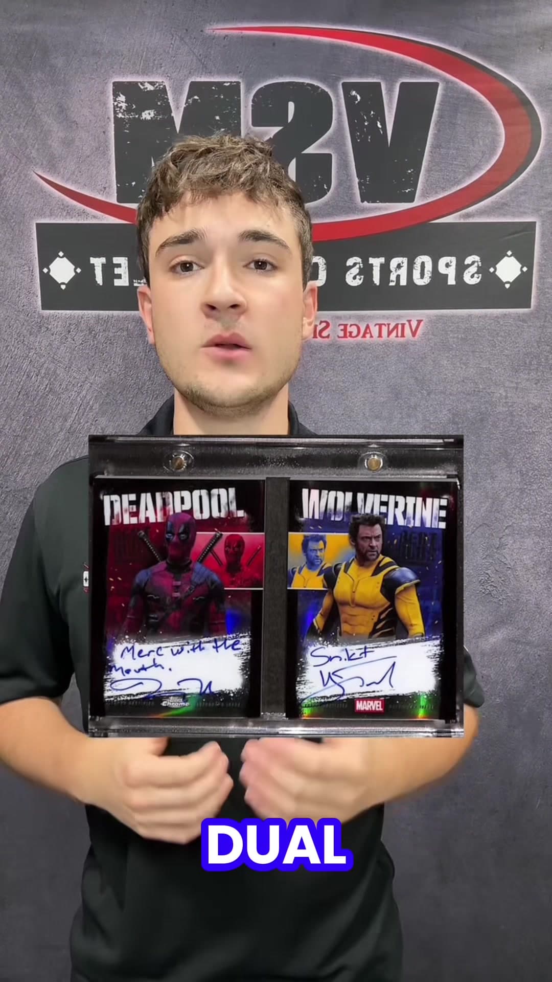 Featured in Our Auction: 2025 Topps Chrome Deadpool | Ryan Reynolds/Hugh Jackman Dual Autograph Booklet Card. 💥 Auction Ends in 5 Days! 🔜