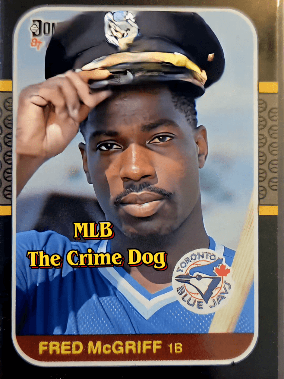 Baseball Cards Come to Life!! MLB Nicknames - Fred Mcgriff The Crime Dog nicknamed the "Crime Dog" as a play on his last name soun