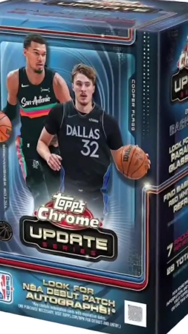 ITS BACK 👉 2025-26 Topps Chrome Update Series Basketball Blasters! 🔥 Purchase in-store or online, while supplies last! 🙌 #cards #fan #col