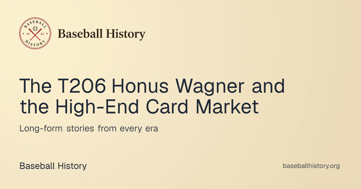 T206 Honus Wagner With 1950s Collector Provenance Clears $5.8 Million