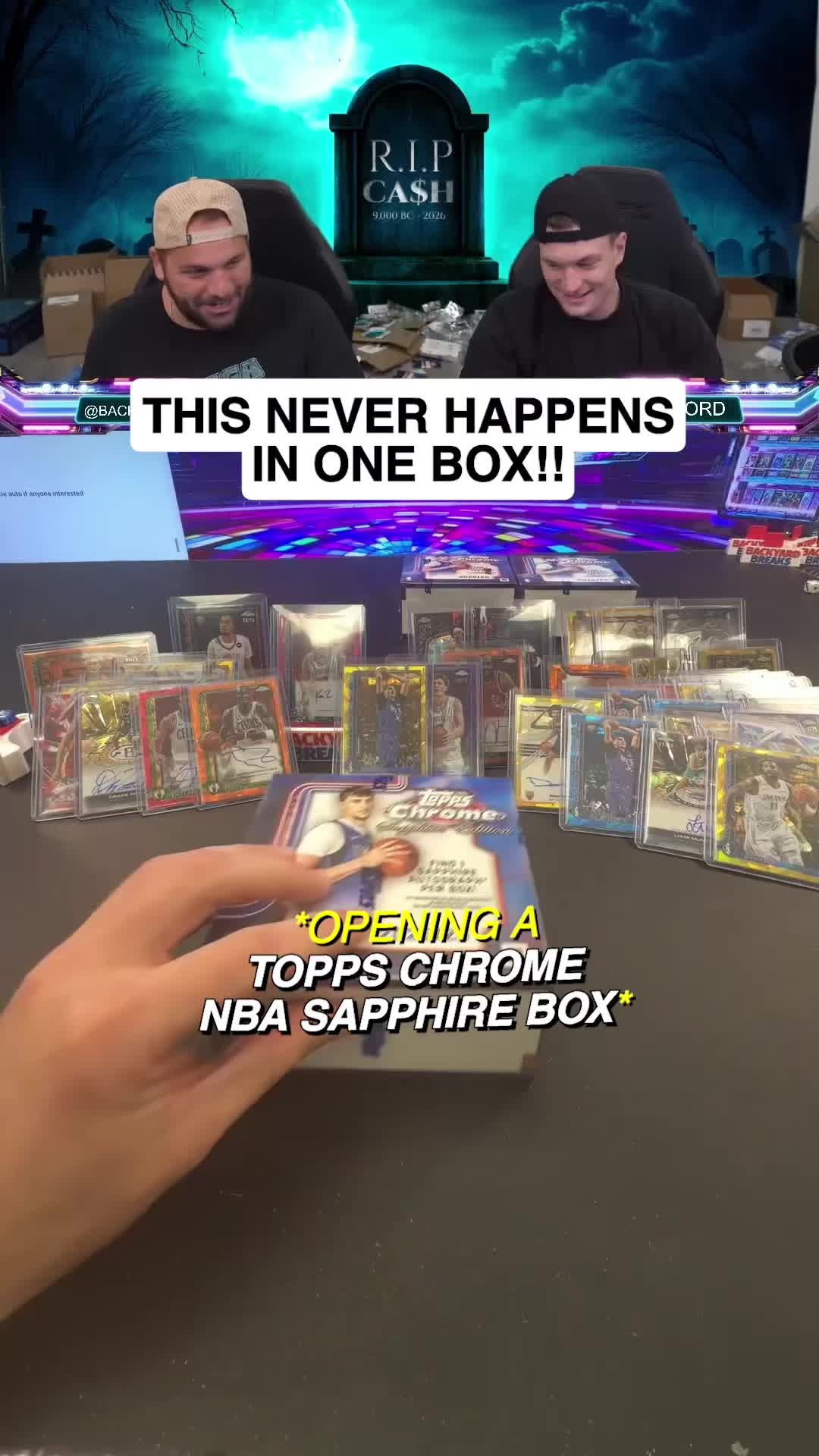 $15,000+ NBA Sapphire Box Was Completely INSANE π₯ A Topps Chrome NBA Sapphire hobby box like this almost never happens β two papa cards in