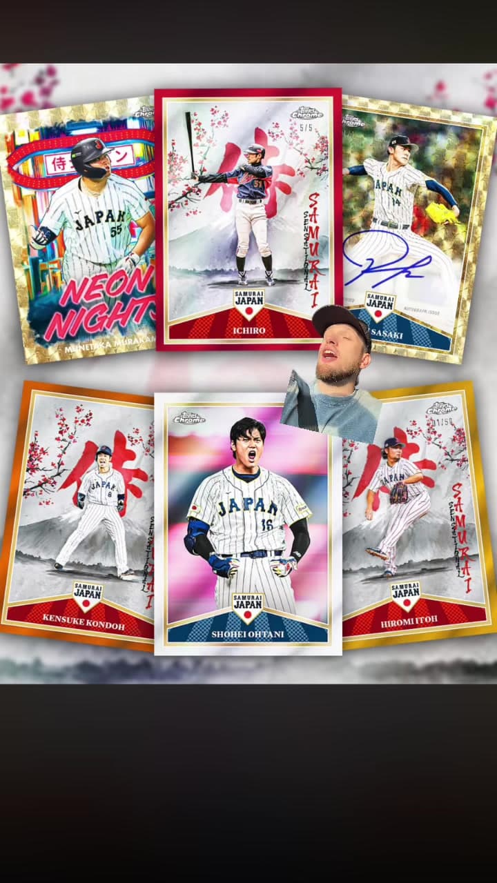 #greenscreen Topps is knocking this out of the park these new Japanese collection coming out on Topps chrome look absolutely gorgeous ##mlbc