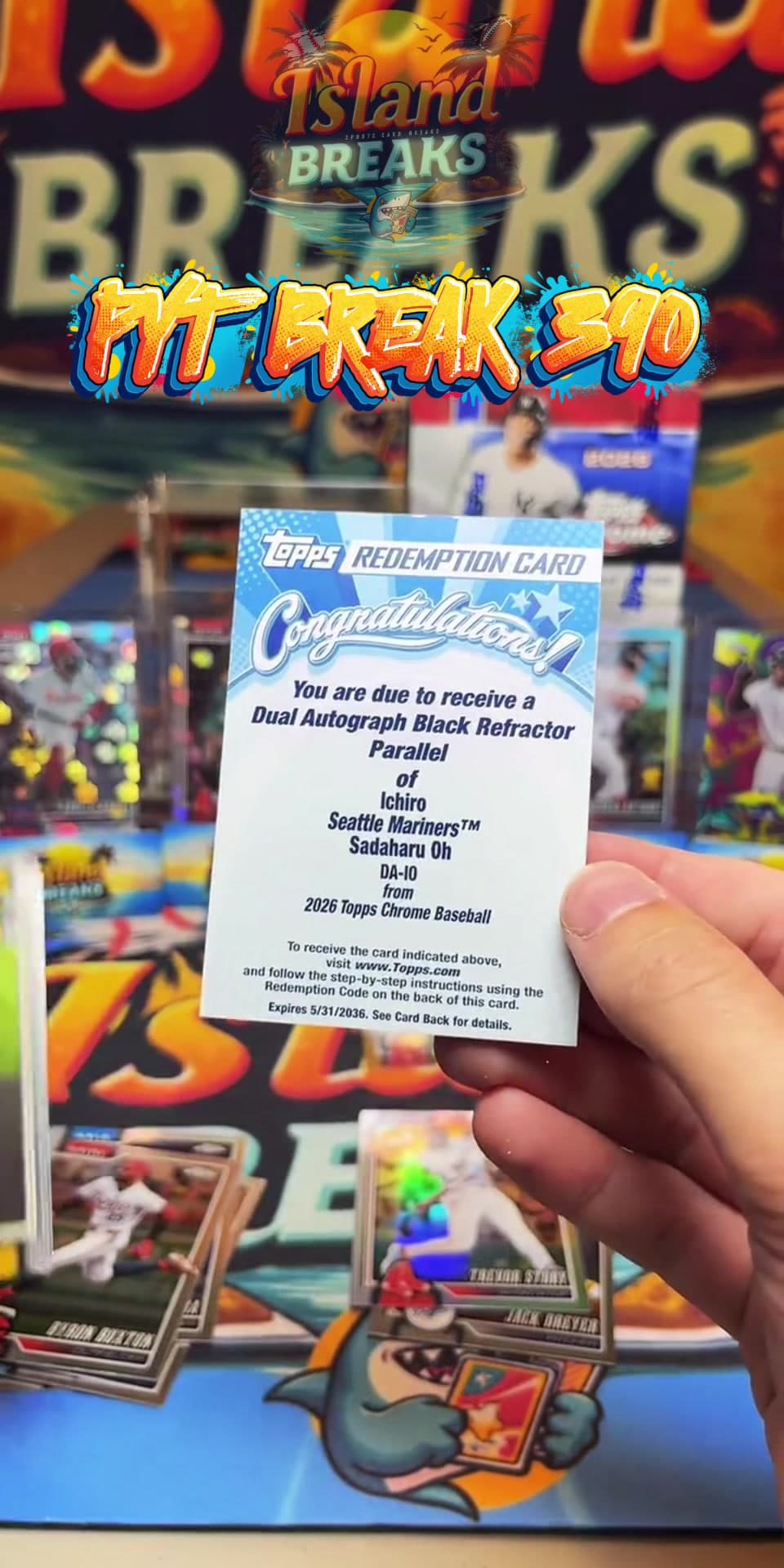 PYT BREAK 390 in the books! One of the biggest cards in the set pulled π₯ππΌ #cardbreaks #baseballcards #toppsbaseball #toppschromebaseball