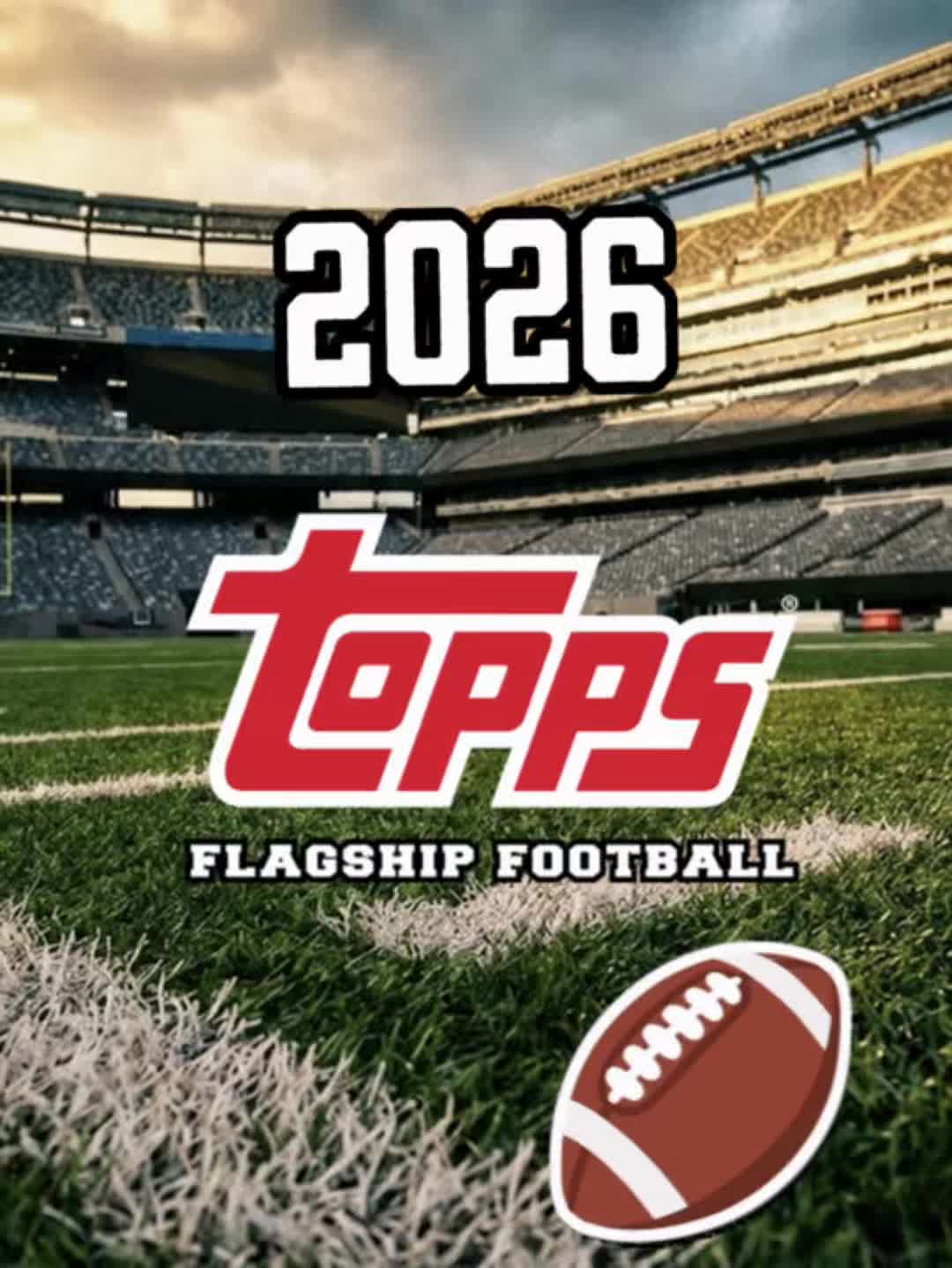 2026 Topps Flagship Football releases tomorrow! 🏈🔥 Get a closer look at the new flagship design, rookies, inserts, parallels, and autograp