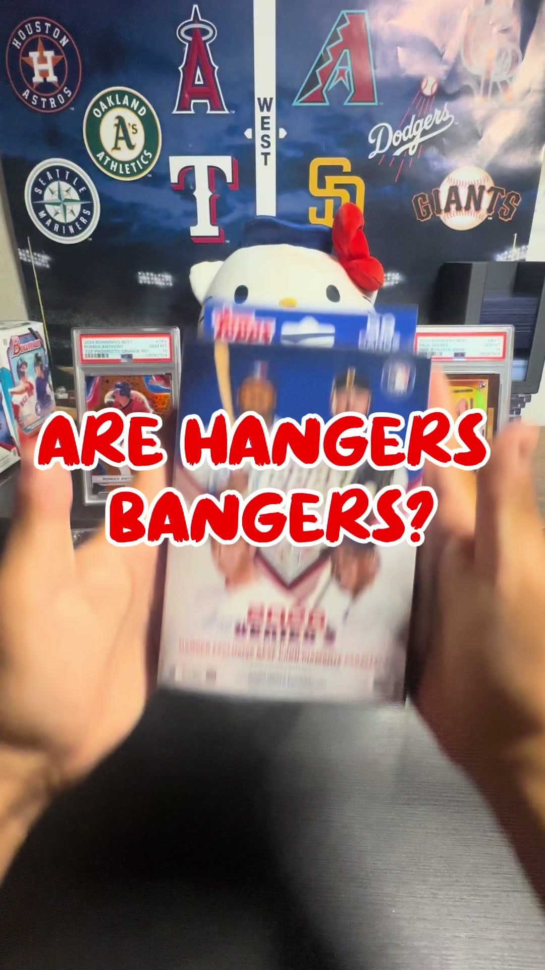My fiancée opens another 2026 Topps series 2 hanger! Can we keep the bangers coming out of the hangers?! #fyp #sportscards #tradingcards #to