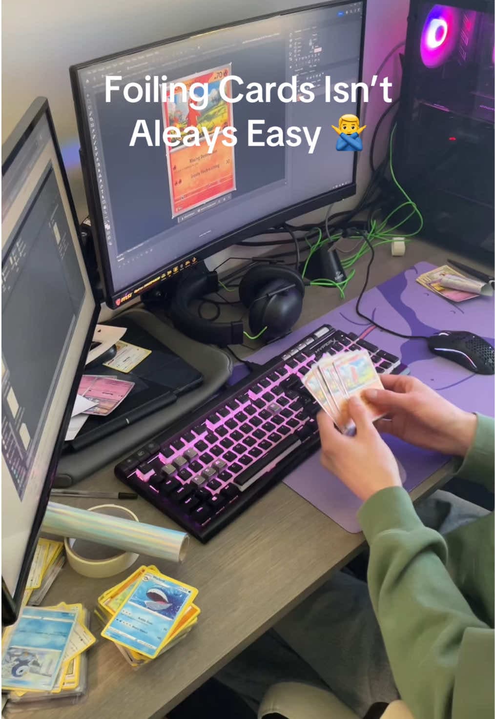 I wanted to be a bit more real in this video and show you how much luck is involved in making these cards.
I am getting so much better at t