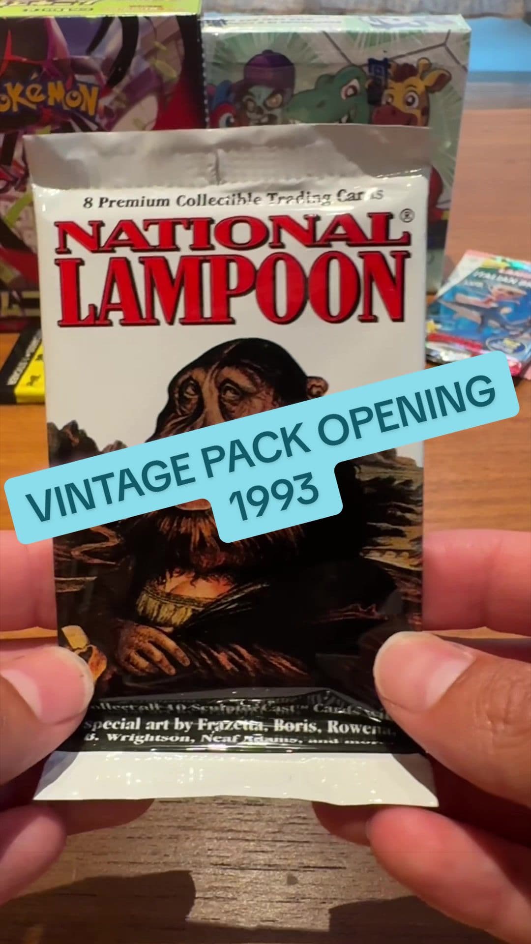 Flashback Pack: Rounding out the weekend with a vintage pack of 1993 National Lampoon cards… a nostalgic, gritty tribute to satire of anothe