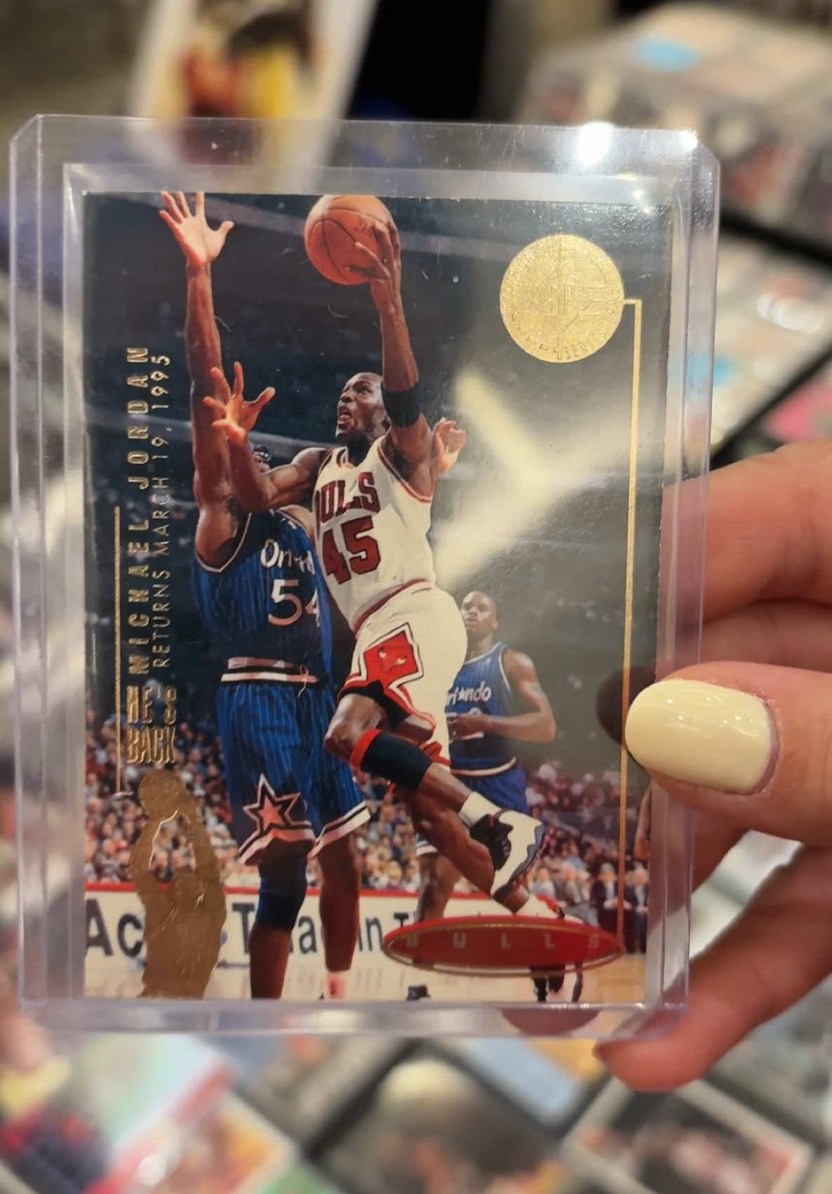 Que les pareció la elección de mi novia? Bonito MJ🔥🐂 #nba #sportscards #michaeljordan #topps #fyp