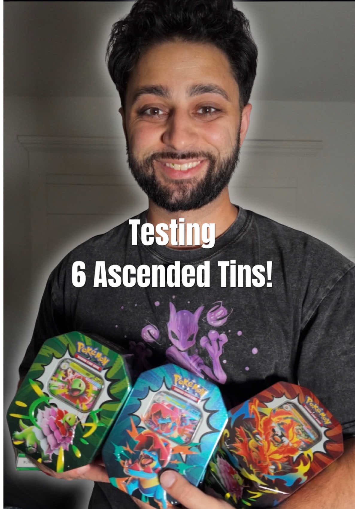 Opening 6 Ascended Heroes Tins to see if the rumps are true that these tins are cracked! #pokemon #pokemoncards #ascendedheroes #tiktokgrowt