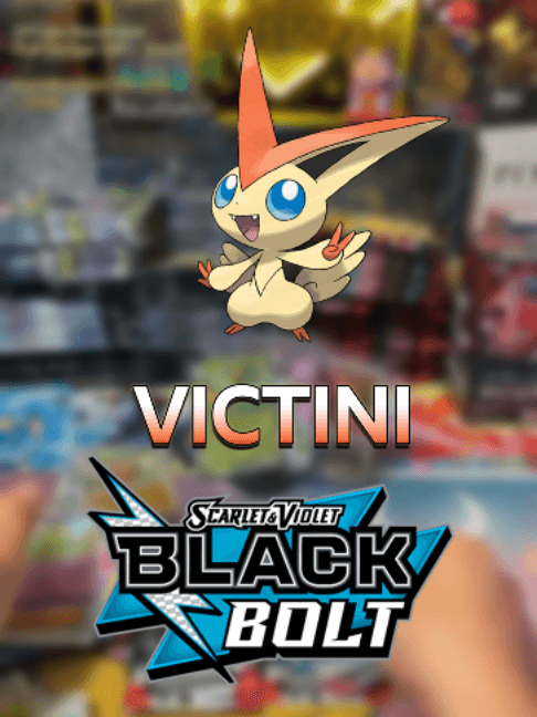 Victini just lit up Black Bolt and the energy flipped instantly. That lucky hit feeling is real on this one. #Victini #BlackBolt #PokemonTCG