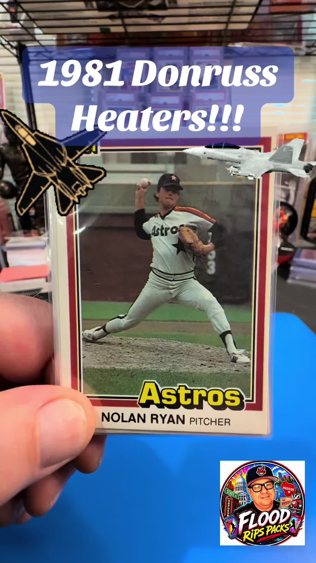 1981 Donruss Heaters!!! Nolan Ryan, Rickey Henderson, Pete Rose, George Brett!!! SAVE REPOST SHARE! #nolanryan #donruss #cardcollector #bas