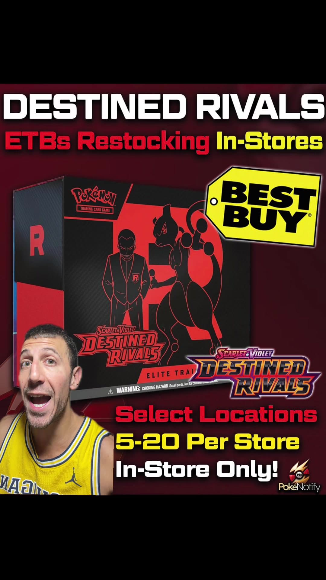 BEST BUY RESTOCKING POKÉMON DESTINED RIVALS ETBS IN-STORES! 🚨🚨🚨 #pokemon #pokemoncards #pokemontcg #pokemontradingcardgame #tcg