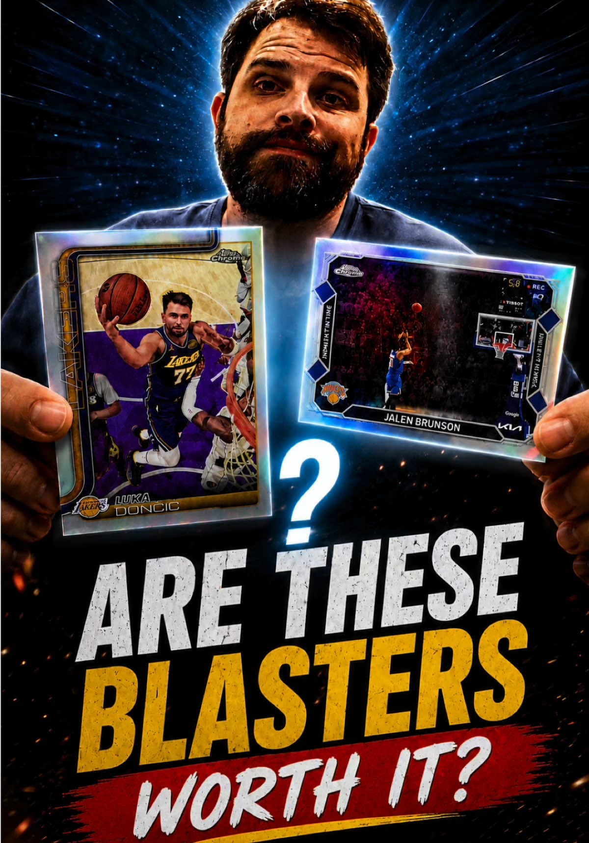 This Topps Chrome Updates Basketball blaster was MUCH better 👀🏀 Brunson refractor ➡️ Haliburton insert ➡️ Luka refractor ✨ No monster need