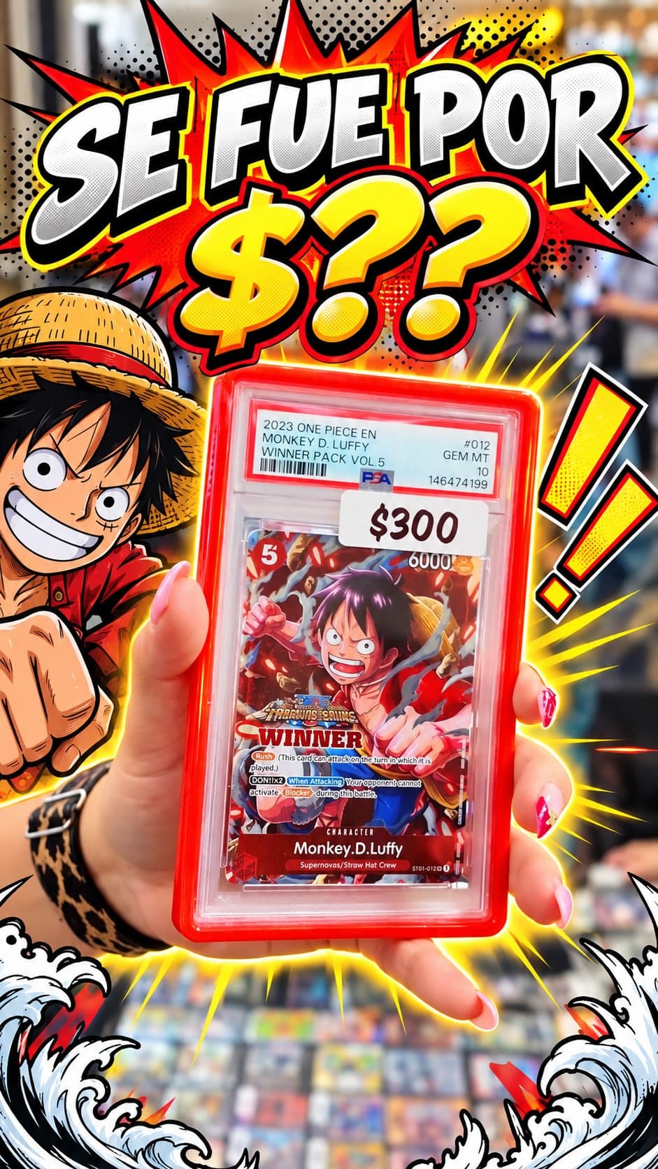 😮 “¿Lo menos que me la dejas?”… y terminamos cerrando el trato 🤝💰
#OnePiece #OnePieceTCG #TradingCards #CardCollector #TCGCommunity
