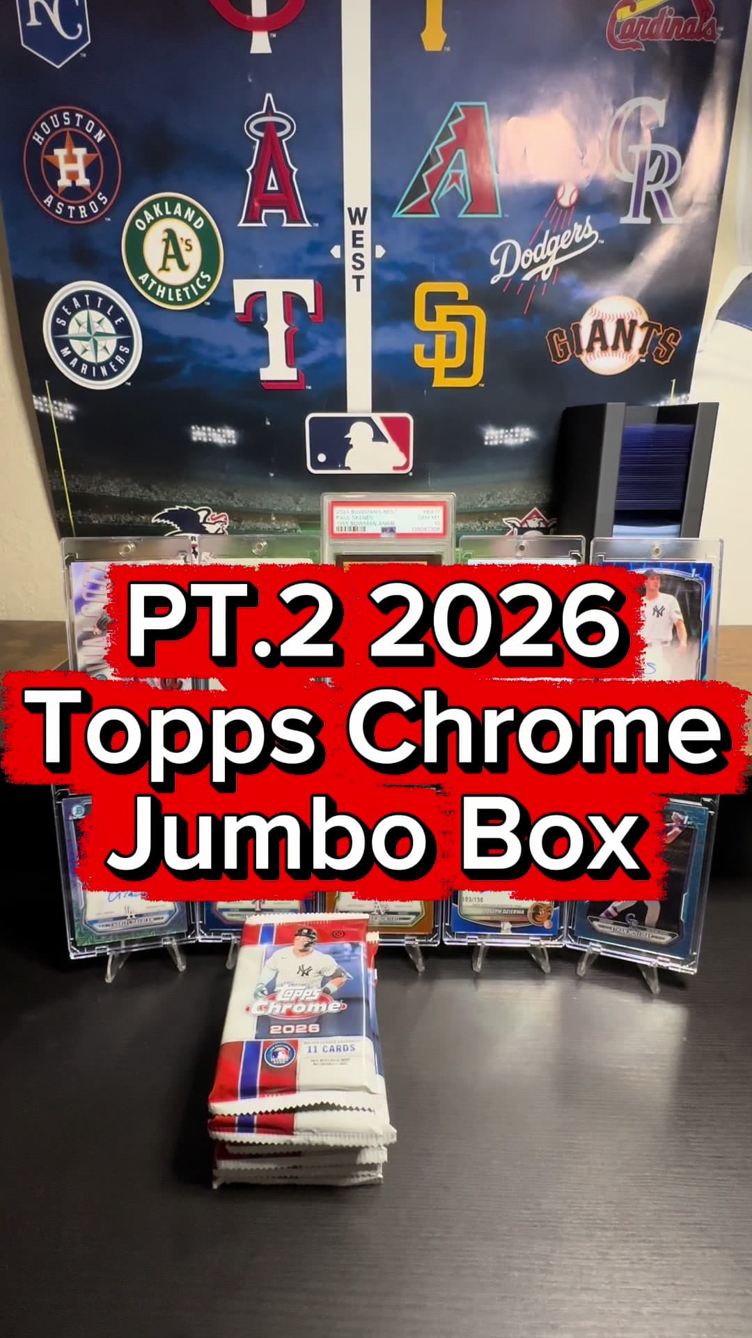 🔥PT 2 of 2026 Jumbo Box Opening!! Some more great pulls!! #topps #toppschrome #baseballcards #sportscards #MLB