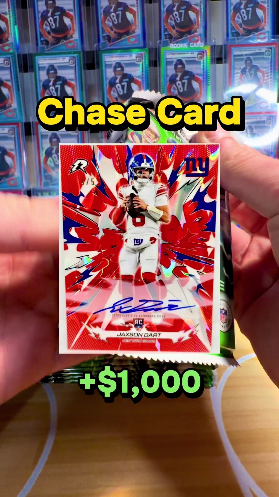Chasing a 4/5 Jaxson Dart auto out of 2026 Topps Resurgence football #sportscards