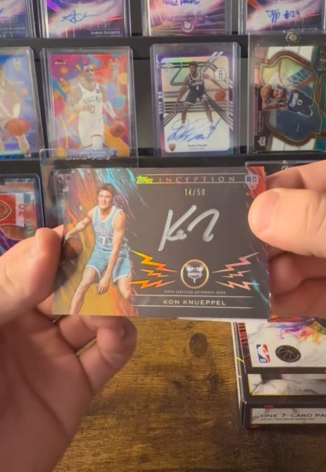 I HIT A MASSIVE KON KNUEPPEL CARD OIT OF TOPPS INCEPTION HOBBY #basketballcards #tradingcards #nba