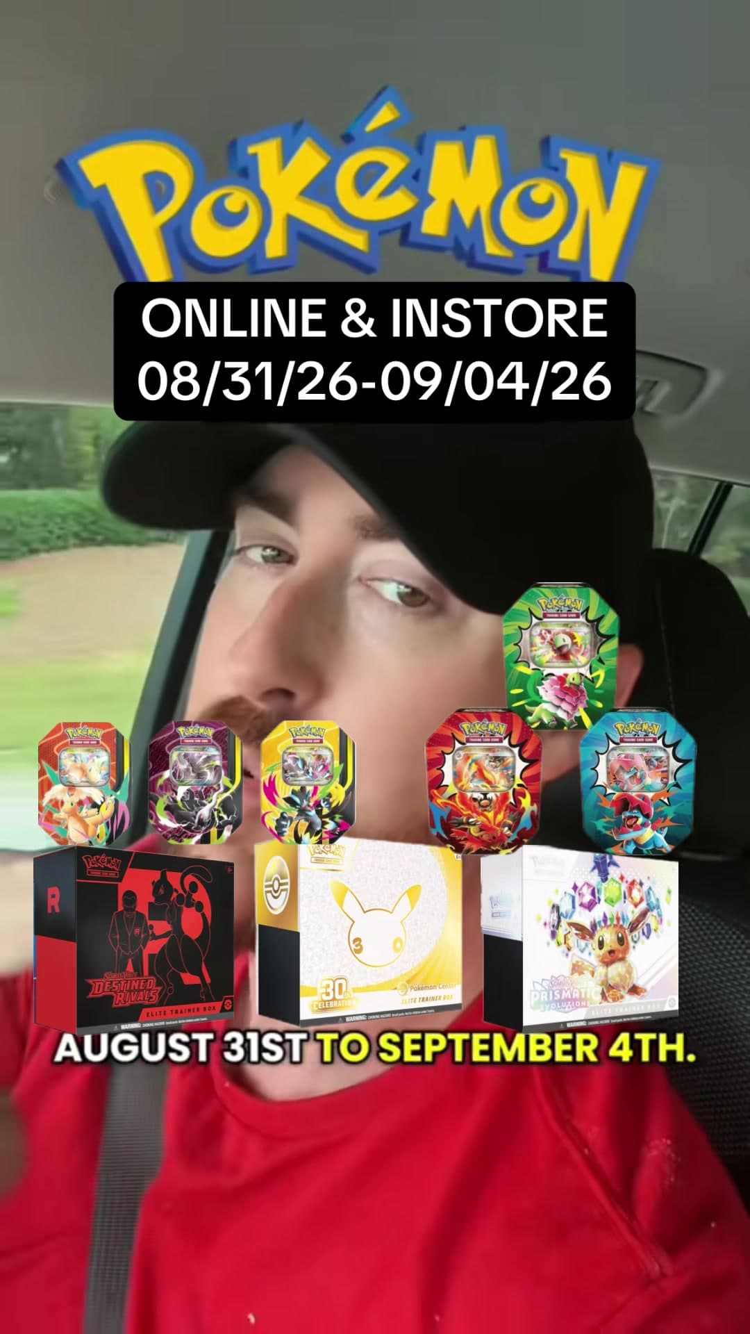 CONFIRMED POKEMON CARD DROPS 08/31-09/04 | Prismatic ETBs are dropping tonight on Walmart app! #pokemon #pokemontcg