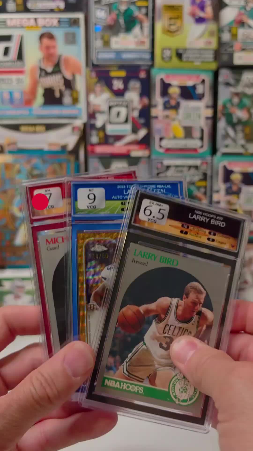 Three graded sports cards 🔥🏈🏀⚾ Which one are you taking for your collection? 👀 Drop your favorite below ⬇️ #SportsCards #CardCollectors