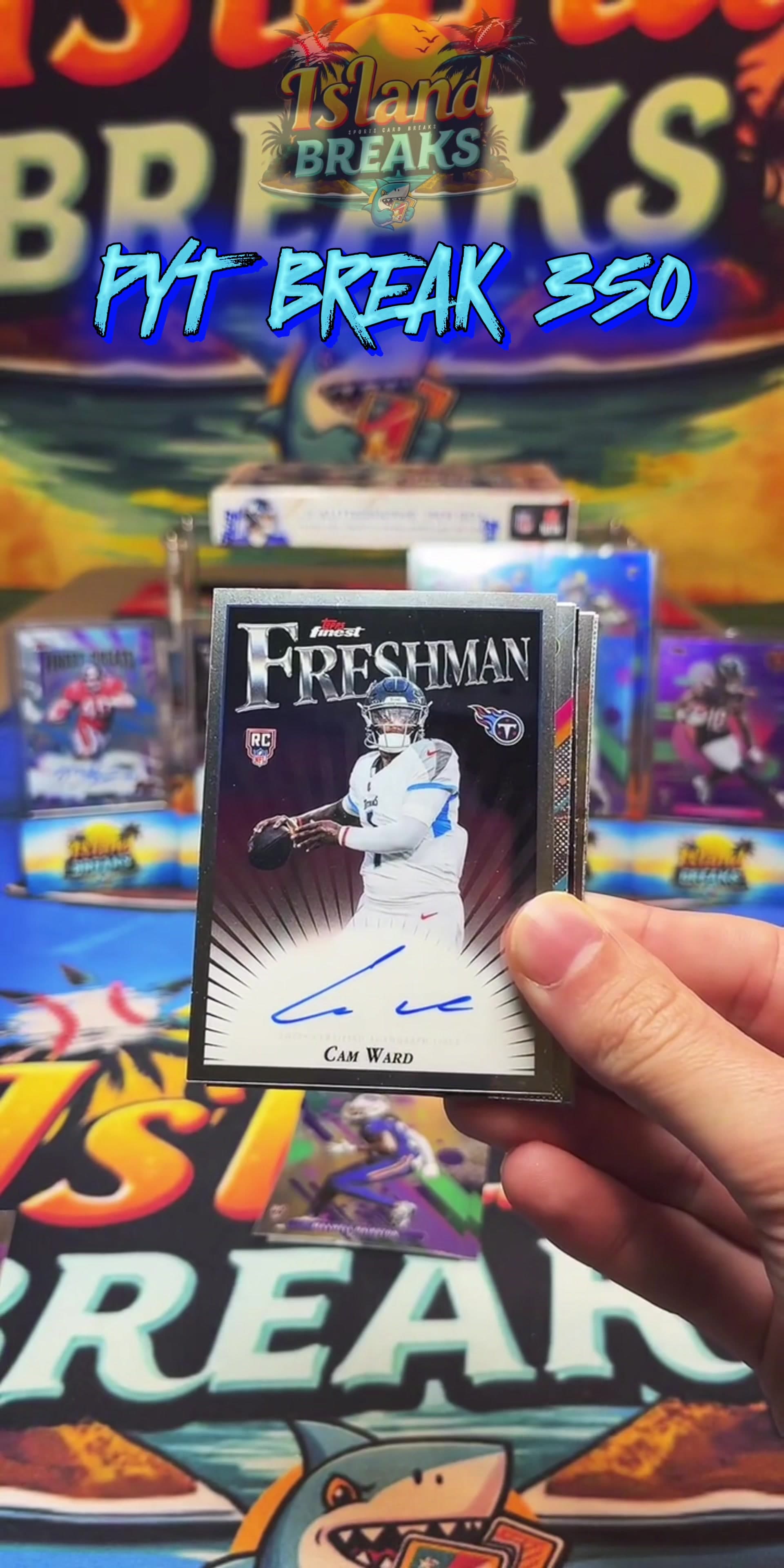 PYT BREAK 350 in the books! 2 crazy QB on card autoβs from 2025 Topps Finest! π₯ππΌ #cardbreaks #footballcards #nflcards #toppsfinest #topp