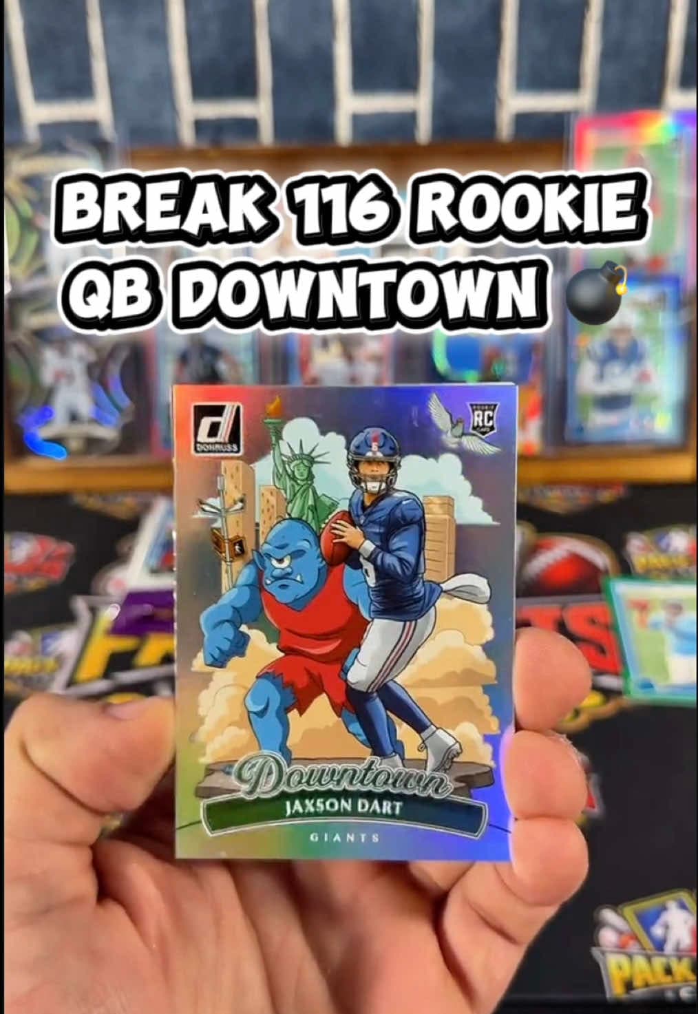 Absolute 💣 pulled from break 116! Downtown Jaxson Dart! We pulled one of these babies in break 110 to, so pretty sick to get another so soo