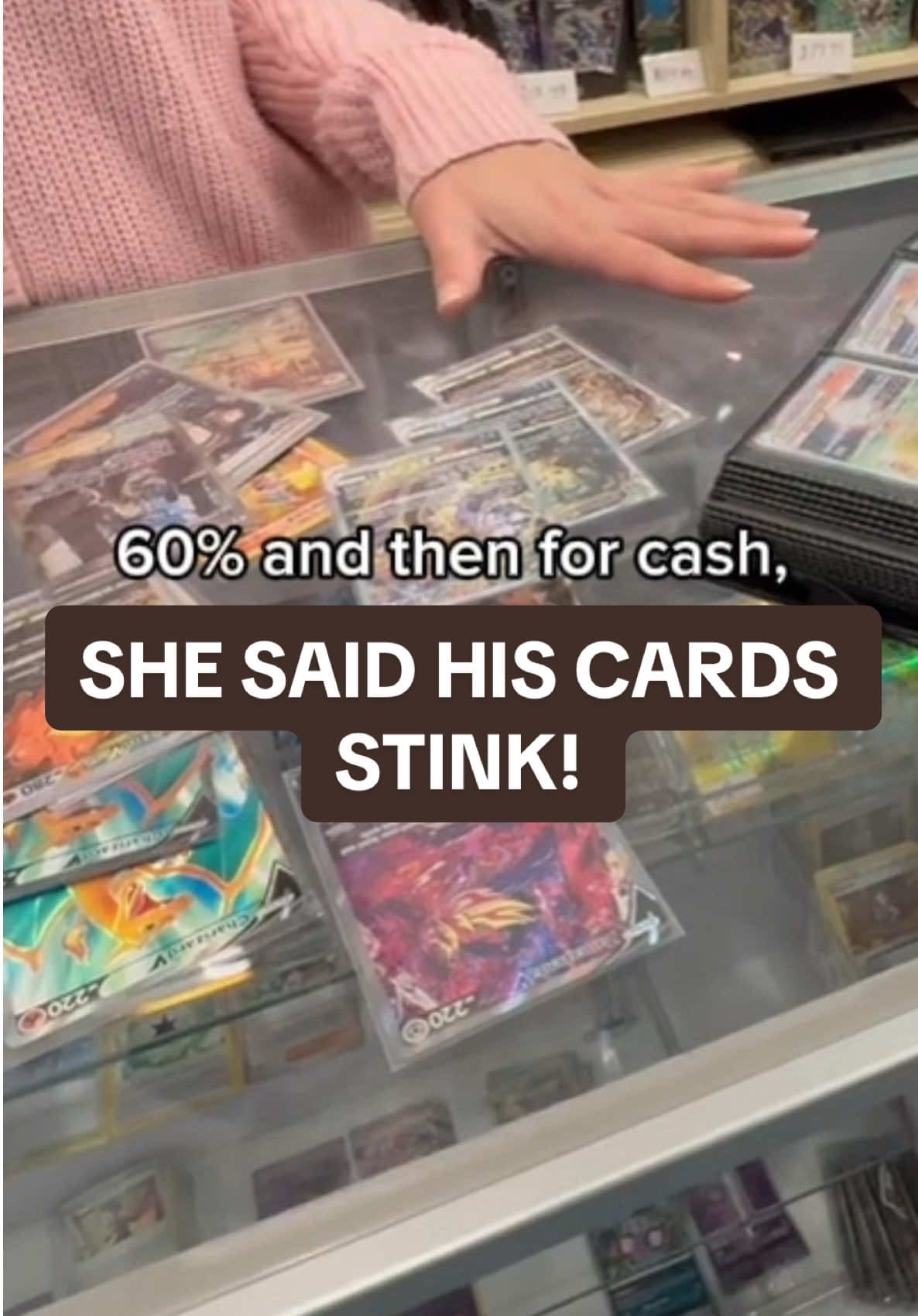 Card Shop Says That His Pokemon Cards STINK! #pokemoncards #pokemontcg #pokemoncommunity #pokemontiktok #pokemon