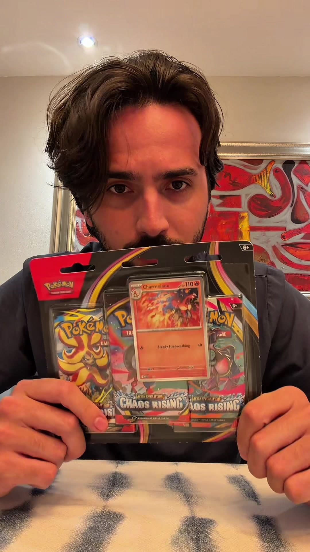 Nueva colección! Chaos Rising vamos por ese greninja, y mi primer master set 🫣🫣 #lascerdasdeldeporte #pokemon #openingpacks #pokemoncards
