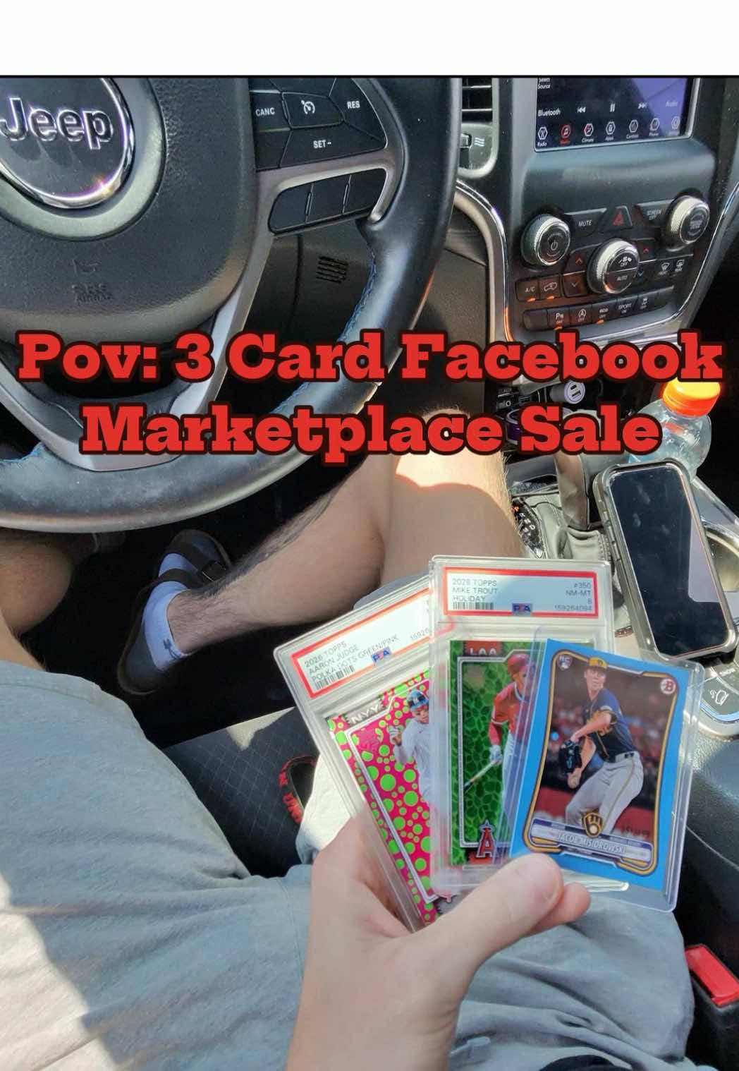 Facebook Marketplace deal complete 🤝 Moved this 3-card lot for $90 and somehow showed up to the meetup without enough change 😂 Thankfully