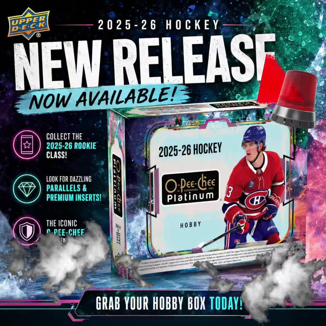 🚨🏒 NEW RELEASE 🚨🏒 2025-26 O-Pee-Chee Platinum Hockey is HERE 🔥 ✨ New rookies 💎 Sick parallels ❄️ Platinum finish 📍 Chicagoland Sports Cards 🎯 Grab yours today! #HockeyCards #OpeeCheePlatinum #UpperDeck #SportsCards #NHL