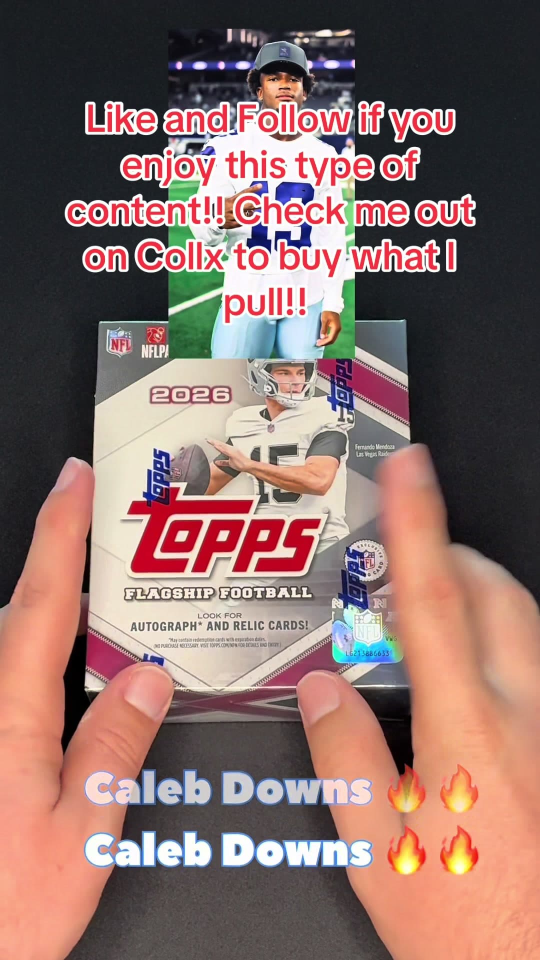 🔥🔥 top pull so far 🔥🔥#topps #toppsflagshipfootball #nfl #rippingpacks #followme
