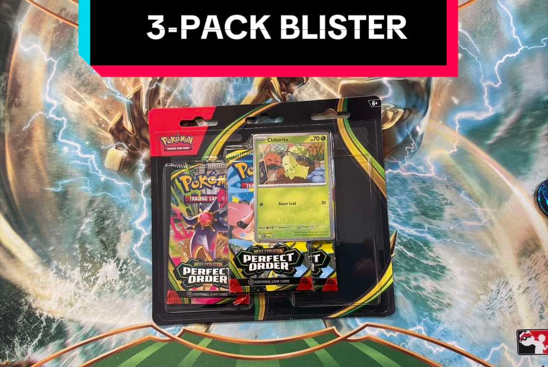 Perfect Order Chikorita 3-pack Blister Pokemon Opening! #pokemon #pokemontcg #pokemontcg
