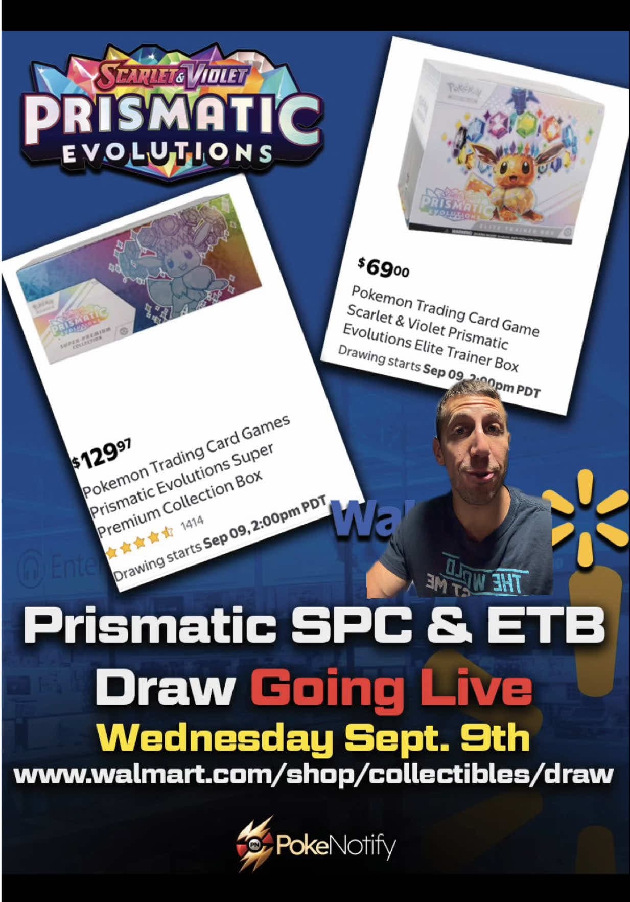 Pokémon Prismatic Evolutions SPC & ETB drawings this Wednesday 9/9! 🚨🚨🚨 #pokemon #pokemoncards #pokemontcg #pokemontradingcardgame #