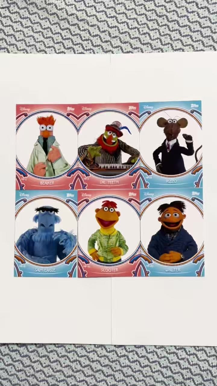 2026 Topps Chrome Disney NEON Muppets Puzzle Insert Card (The Muppets)