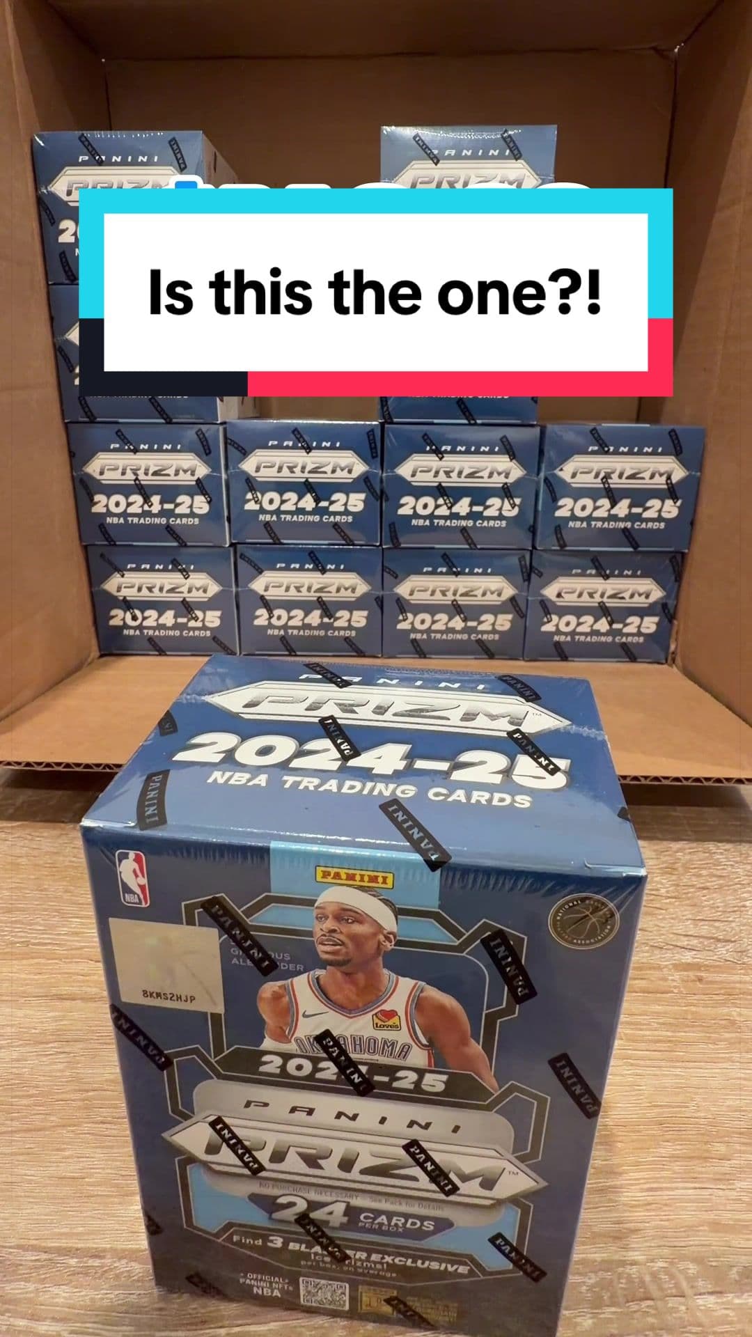 Box 8 of this $470 Prizm case I picked this one because apparently I still believe there’s a hit hiding in this case #paniniprizm #basketba