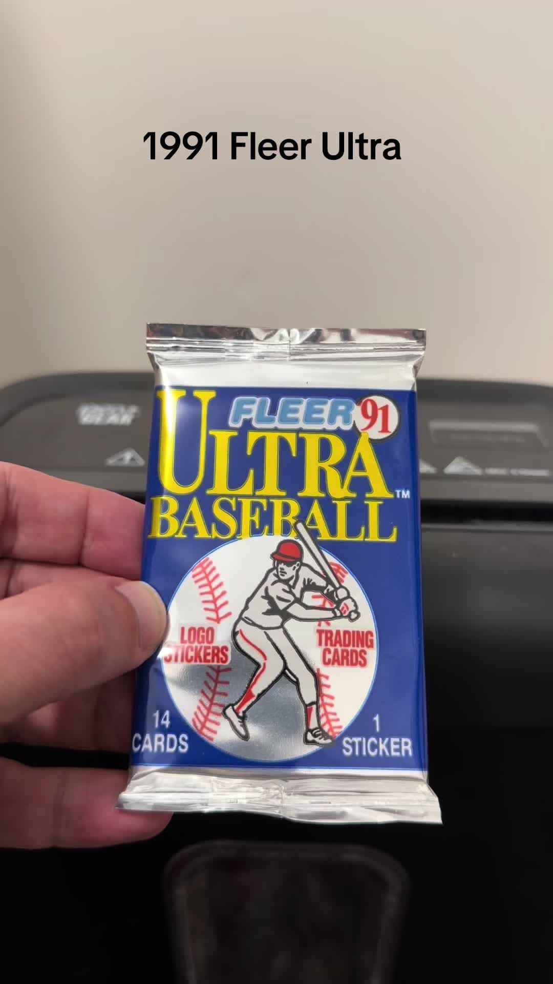 Ripping 1991 Fleer Ultra Baseball Cards #1991 #fleer #mlb #baseballcards #fyp