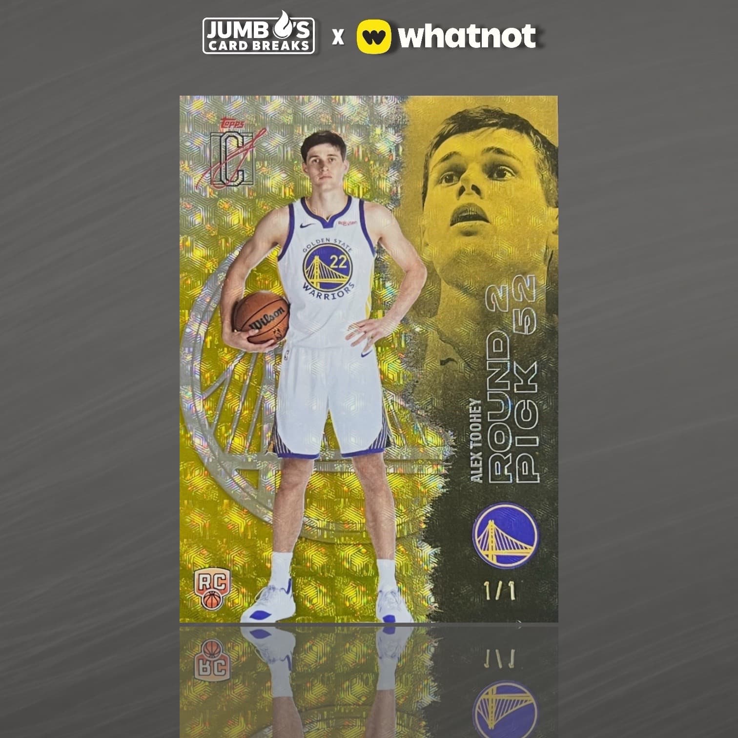 Another day, another 1/1! 🤩 Alex Toohey 1/1 FoilFractor out of Signature Class basketball! 🔥 What are you waiting for, come hit YOUR bange