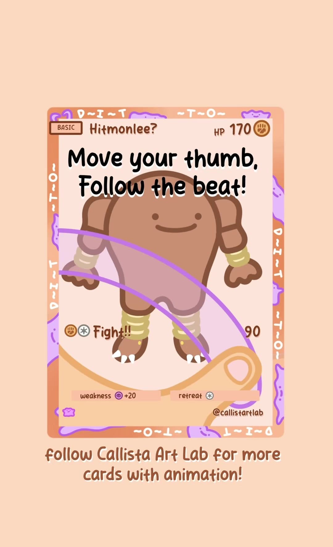 Move your thumb to the beat!! Let’s see how many times you can fight Hitmonchan back😝🥊
Follow me for more cards with animations!✨ #pokemon