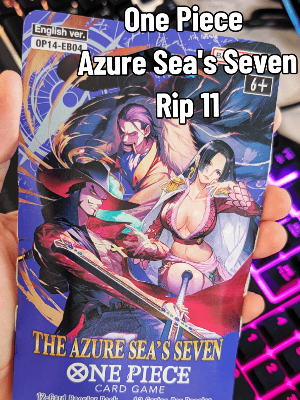 One Piece Azure Sea's Seven...🔥 #onepiece #onepiecetradingcardgame #luffy #tradingcards #rippingpacks
