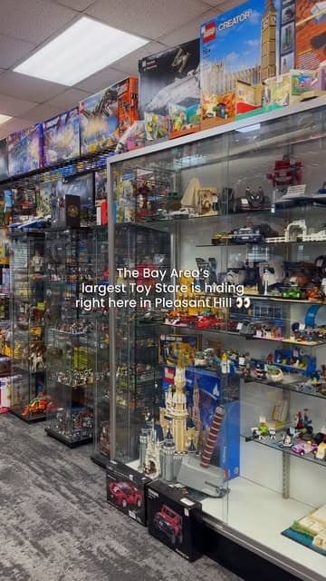 The Bay Area’s largest toy store has been in Pleasant Hill this whole time. 👀
3,500 square feet of vintage and modern toys, rare finds, Po