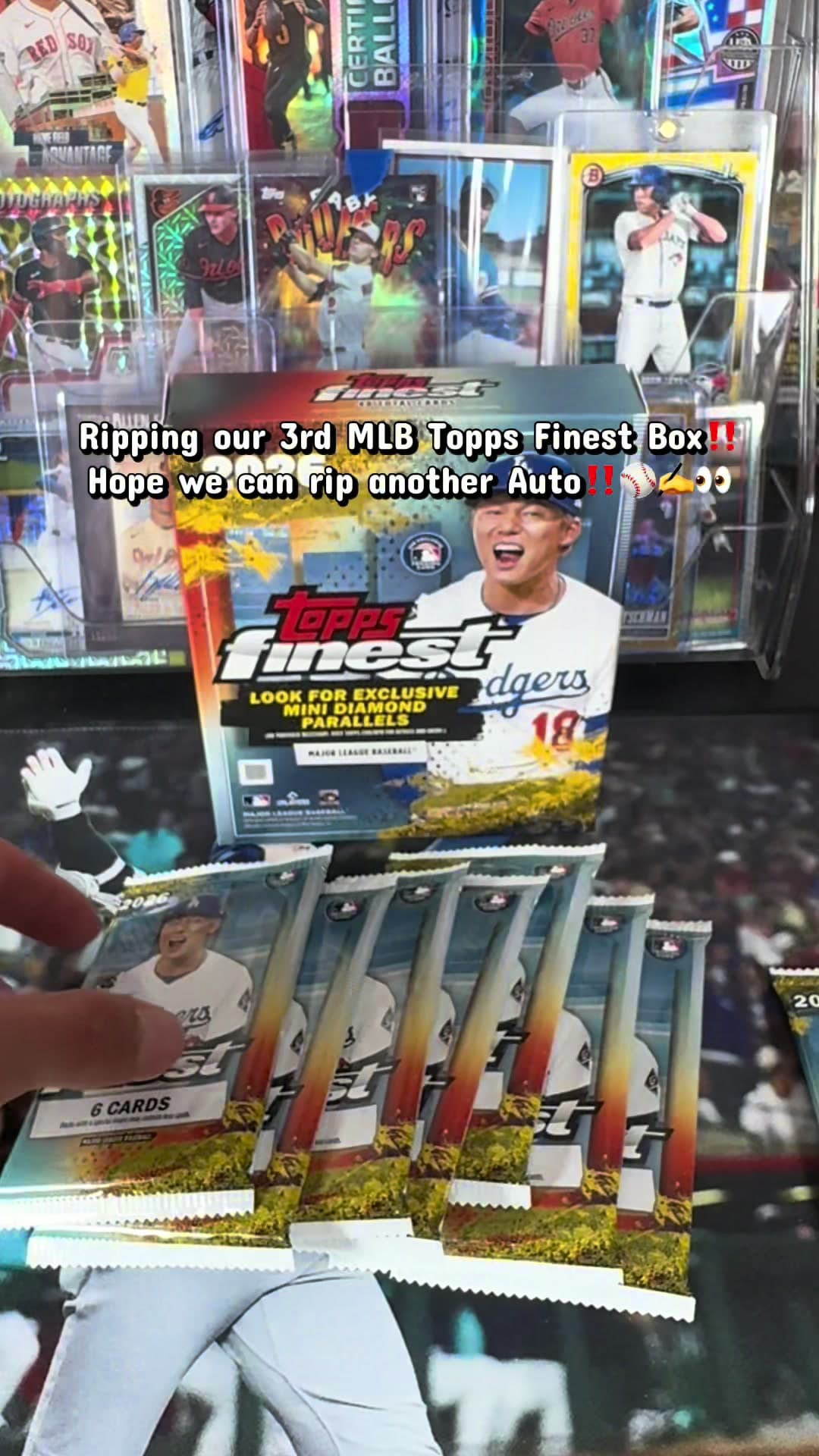 2️⃣0️⃣2️⃣6️⃣ @MLB @Topps Finest Box Rip 3️⃣‼️⚾️✍️👀 #301tradingcards #mlbcards #baseballcards #sportscards #fyp
