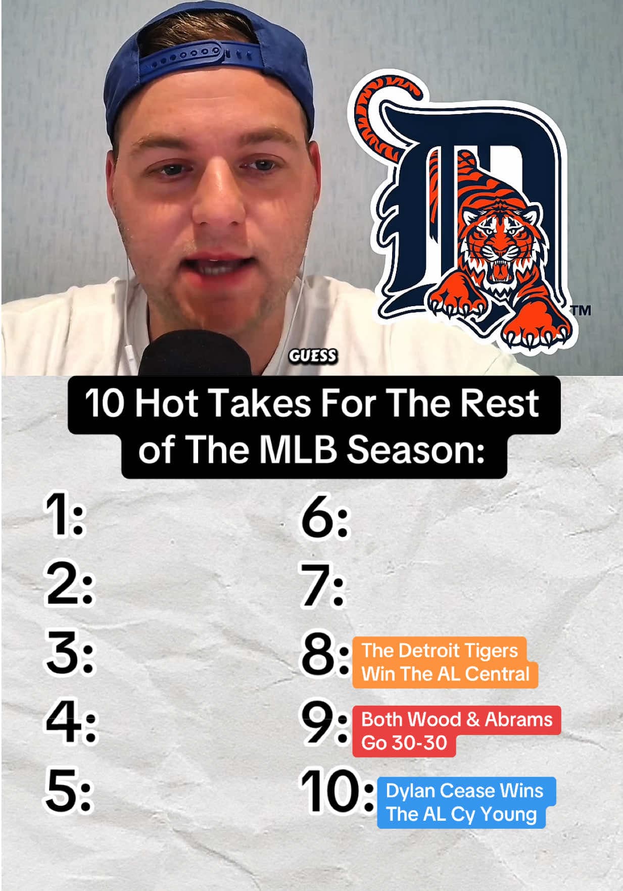 10 hot takes in baseball for the remainder of the MLB season #baseball #yankees #padres #mets #whitesox